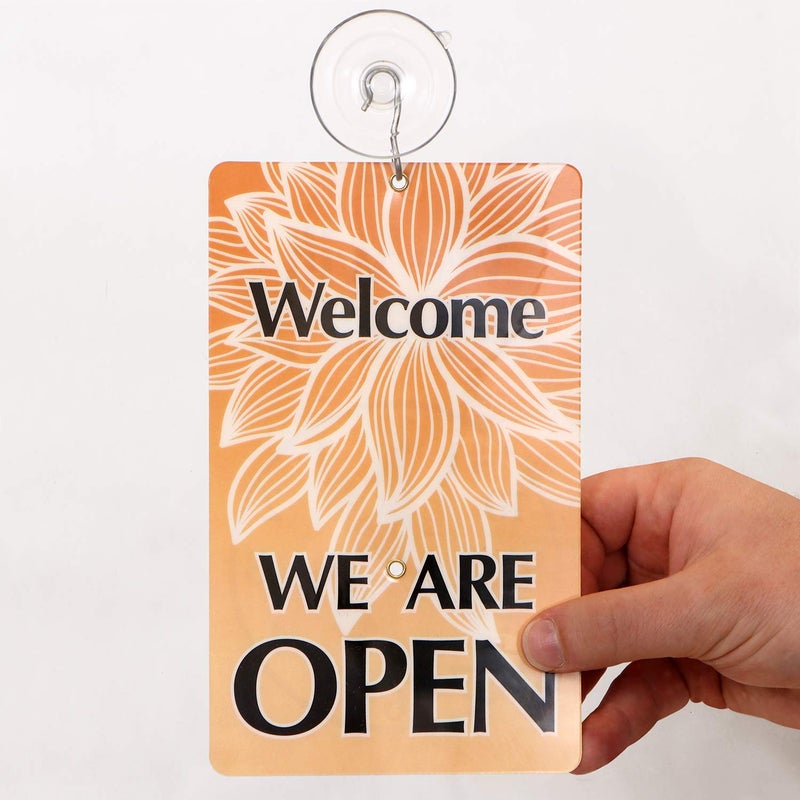 SmartSign â€œWe Will Be Back - Welcome We are Openâ€ Two-Sided Be Back Clock Sign | 7.75" x 4.75" Plastic - Image 5